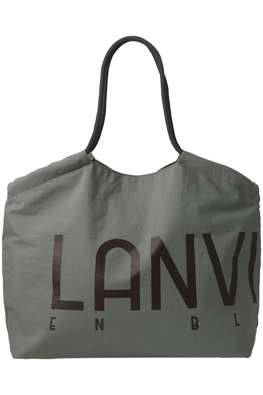 ランバン オン ブルー/LANVIN en Bleuのロゴドロストトートバッグ(グレー/3564001)