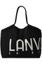ロゴドロストトートバッグ ランバン オン ブルー/LANVIN en Bleu ブラック