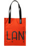 ロゴポリエステルキャンバストートバッグ ランバン オン ブルー/LANVIN en Bleu オレンジ