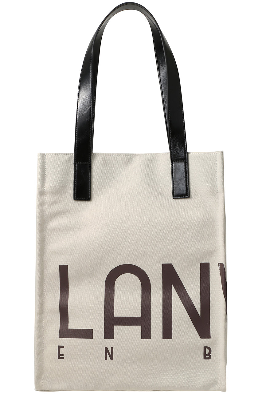 LANVIN en Bleu ロゴポリエステルキャンバストートバッグ (オフ, F) ランバン オン ブルー ELLE SHOP LANVIN en Bleu ロゴポリエステルキャンバストートバッグ (オフ, F) ランバン オン ブルー ELLE SHOP