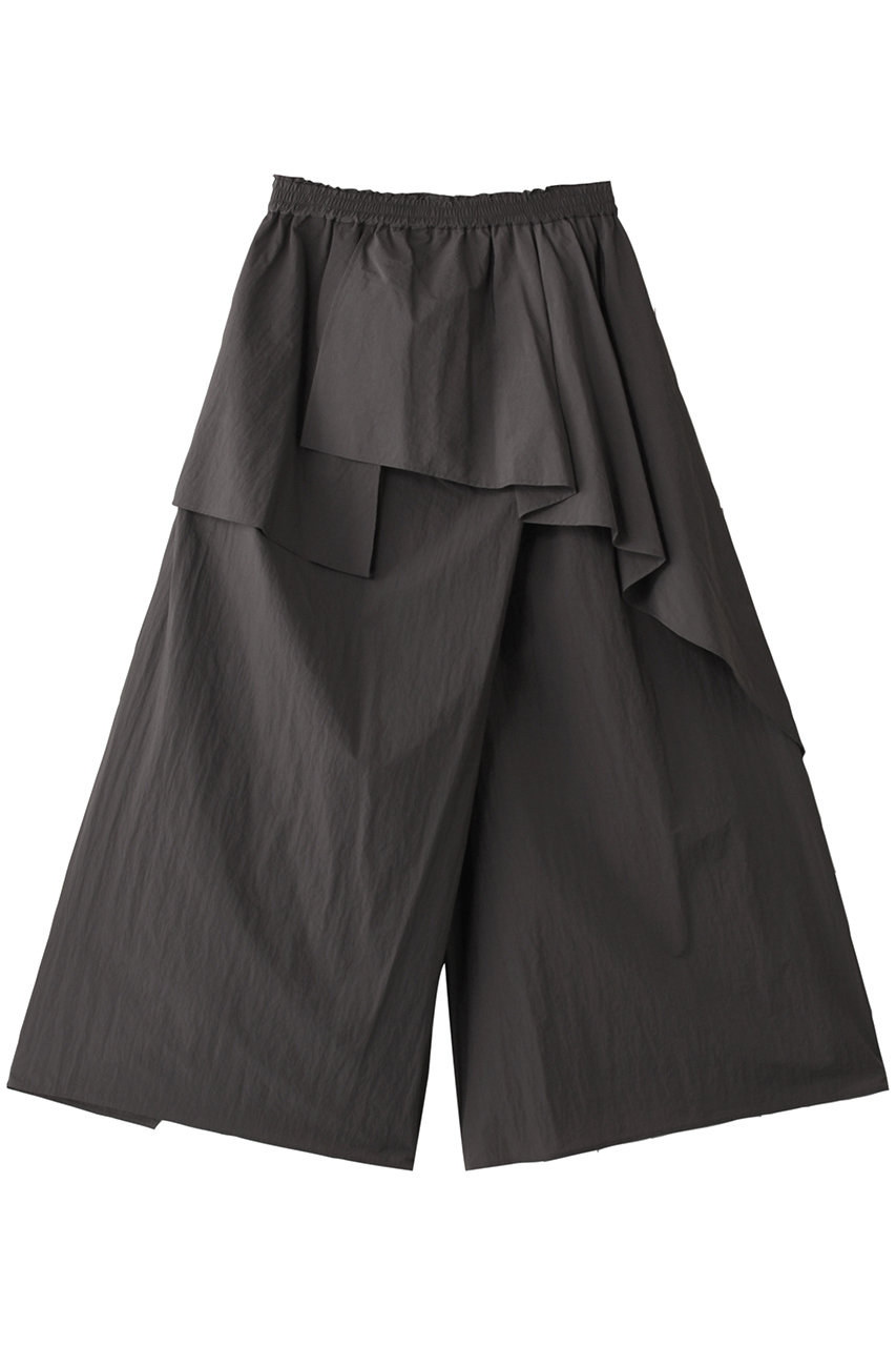 LANVIN en Bleu はっ水ナイロンラッフルパンツ (チャコールグレー, 38) ランバン オン ブルー ELLE SHOP LANVIN en Bleu はっ水ナイロンラッフルパンツ (チャコールグレー, 38) ランバン オン ブルー ELLE SHOP