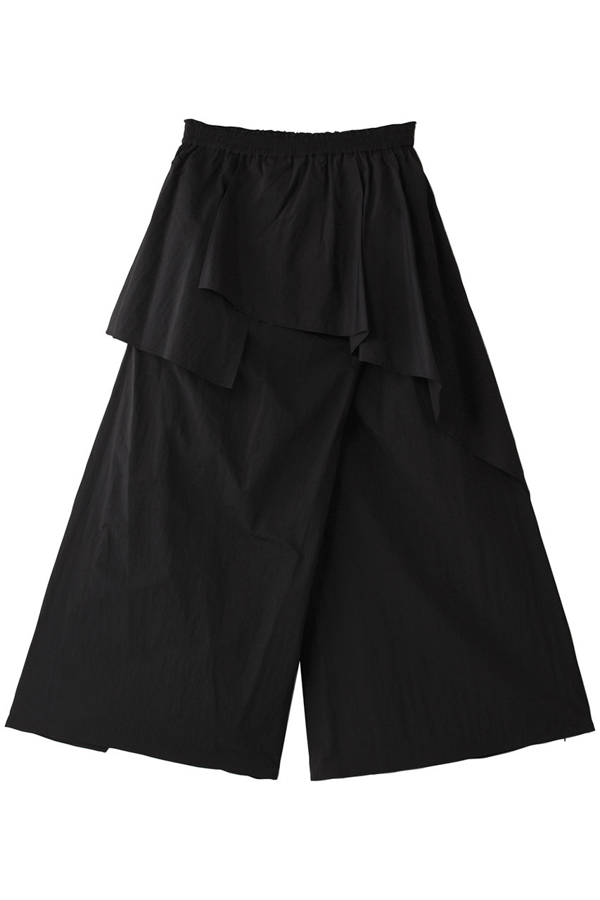 LANVIN en Bleu はっ水ナイロンラッフルパンツ (ブラック, 36) ランバン オン ブルー ELLE SHOP LANVIN en Bleu はっ水ナイロンラッフルパンツ (ブラック, 36) ランバン オン ブルー ELLE SHOP
