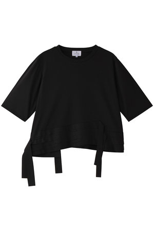 【美品】LANVINランバンオンブルー　ギャザーネックダンボールカットソー 美品】LANVINランバンオンブルーギャザーネックダンボールカットソー