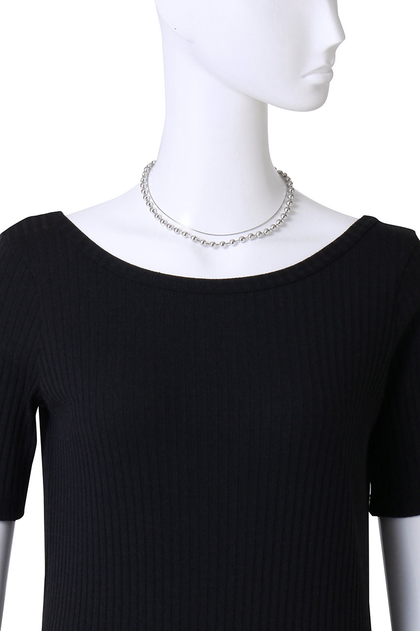 【存在感抜群♪】LANVIN en Bleu ネックレス LANVIN en Bleu(ランバン オン ブルー)｜ボールチェーン