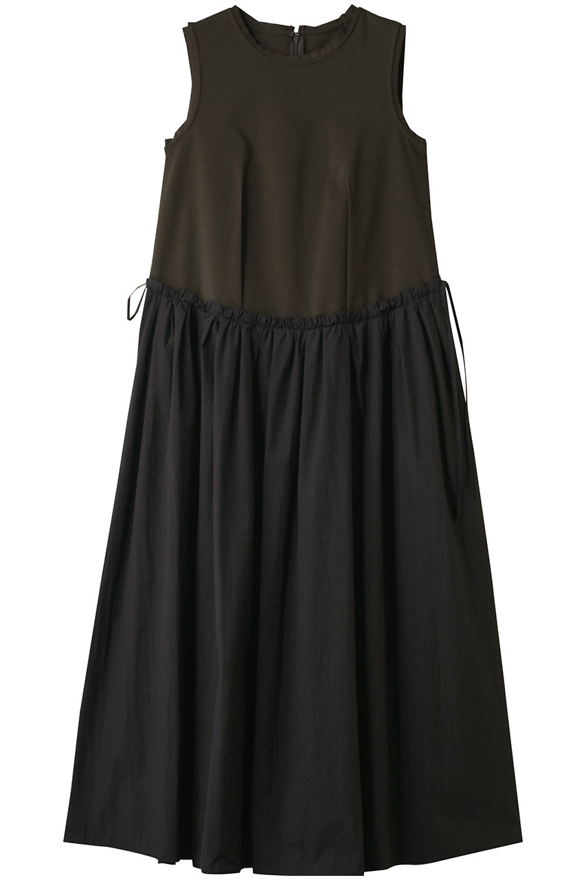 LANVIN en Bleu タフタコンビカットソーワンピース (ブラウン, 36) ランバン オン ブルー ELLE SHOP LANVIN en Bleu タフタコンビカットソーワンピース (ブラウン, 36) ランバン オン ブルー ELLE SHOP