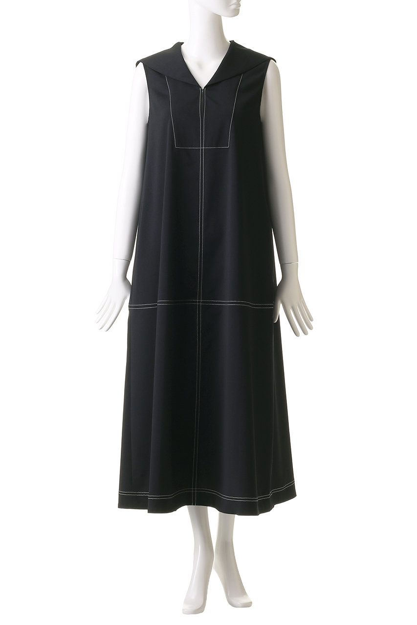 ランバン オン ブルー（LANVIN en Bleu）/セーラーカラーフレアワンピース LANVIN en Bleu(ランバン オン ブルー)｜セーラーカラーフレア