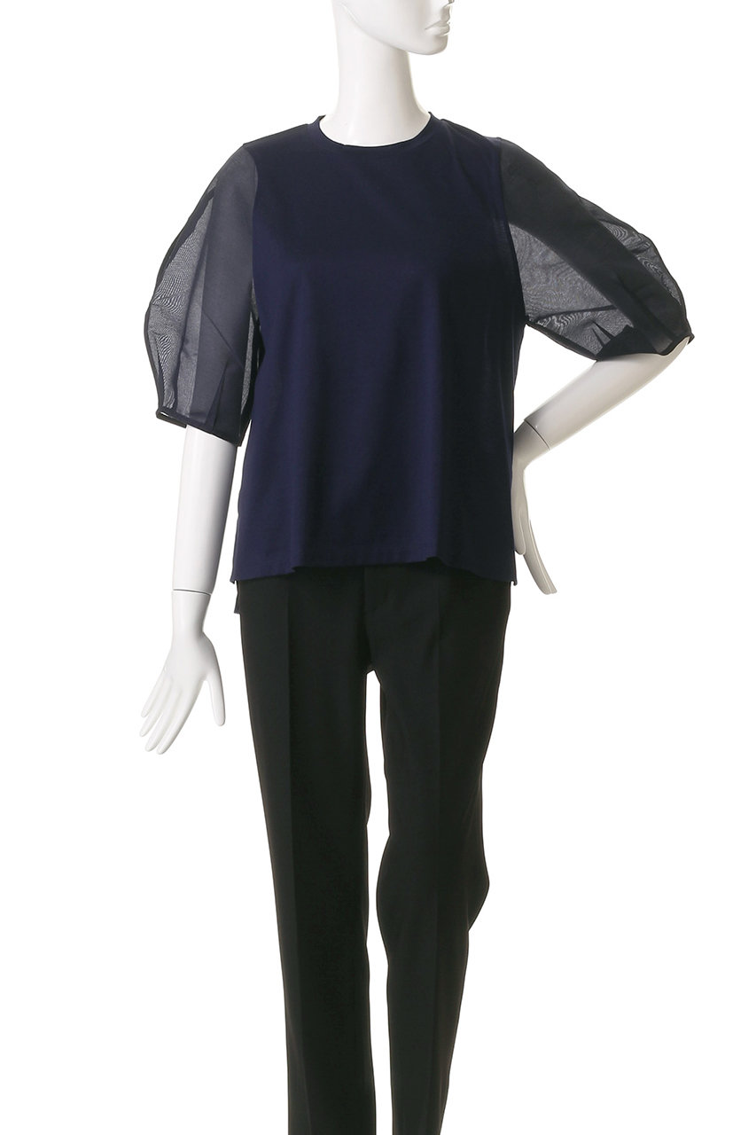 LANVIN en Bleu(ランバン オン ブルー)｜シアーコクーンスリーブコンビ