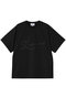 グログランテープロゴ刺しゅうＴシャツ ランバン オン ブルー/LANVIN en Bleu ブラック
