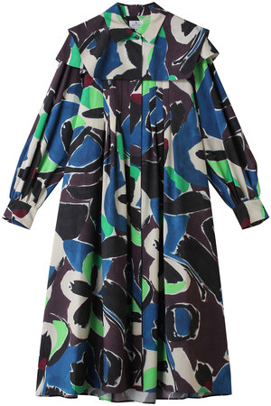 ランバン オン ブルー/LANVIN en BleuのArt of Danceシャツワンピース(110500/110503)