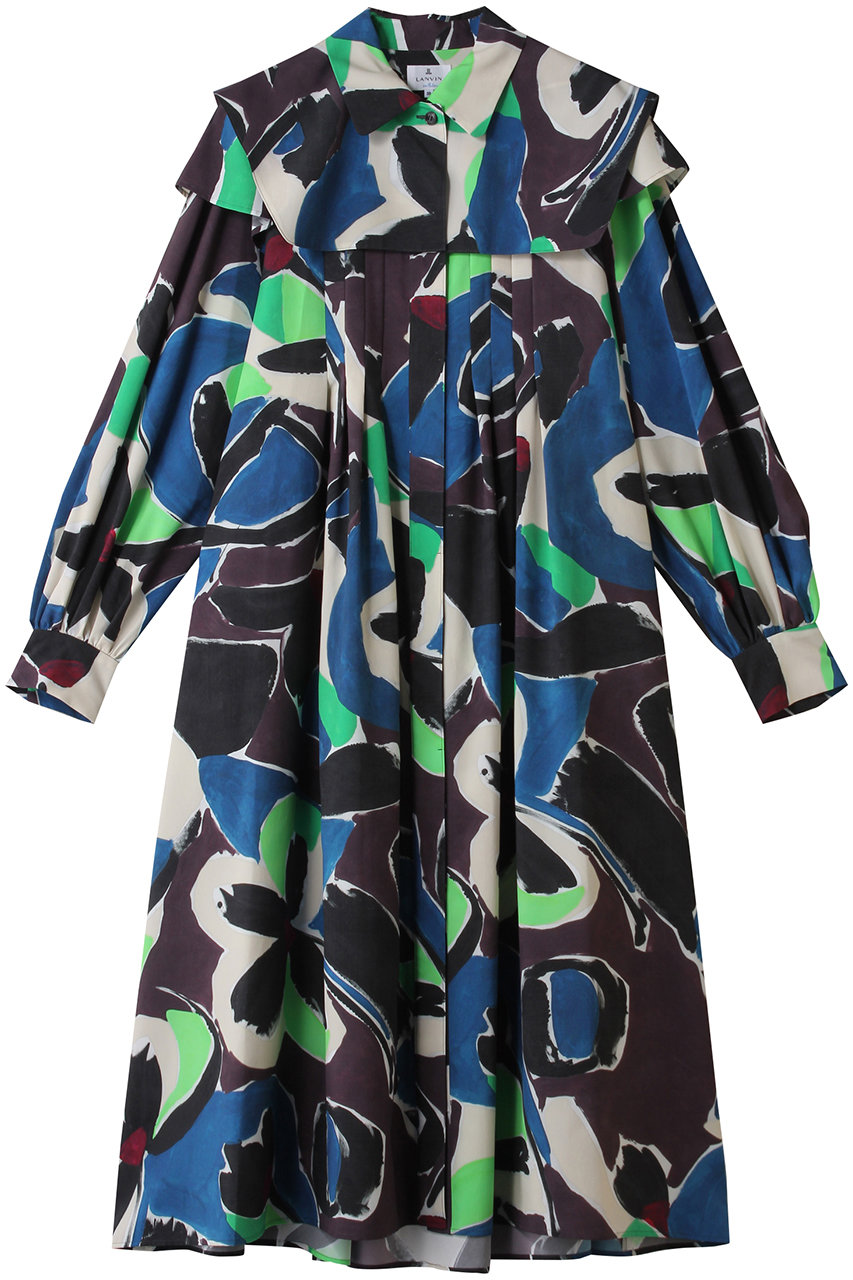 LANVIN en Bleu Art of Danceシャツワンピース (ブルー, 36) ランバン オン ブルー ELLE SHOP LANVIN en Bleu Art of Danceシャツワンピース (ブルー, 36) ランバン オン ブルー ELLE SHOP