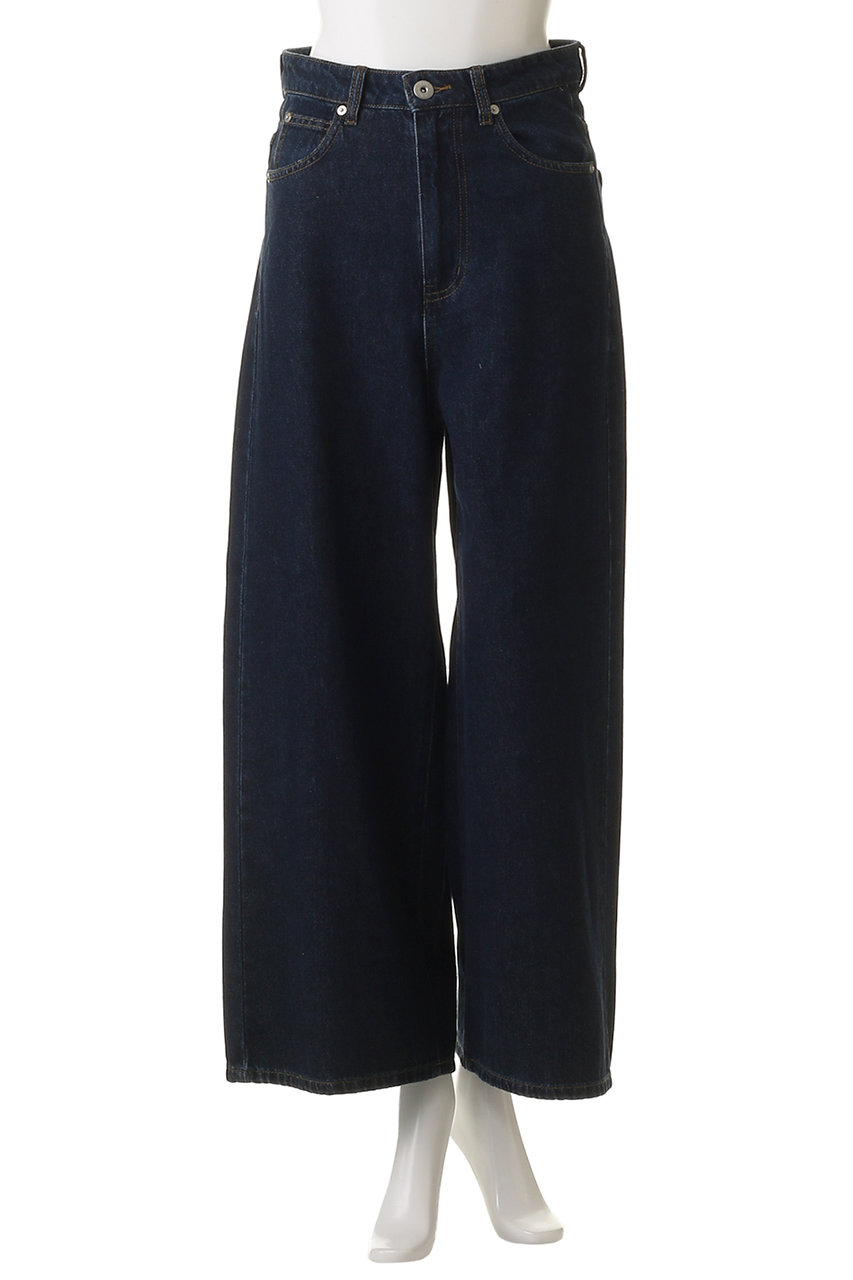 専用　新品タグ付　ランバンオンブルー　デニム　ワイド　定価24200円　濃紺 LANVIN en Bleu(ランバン オン ブルー)｜アジャスターデニムパンツ