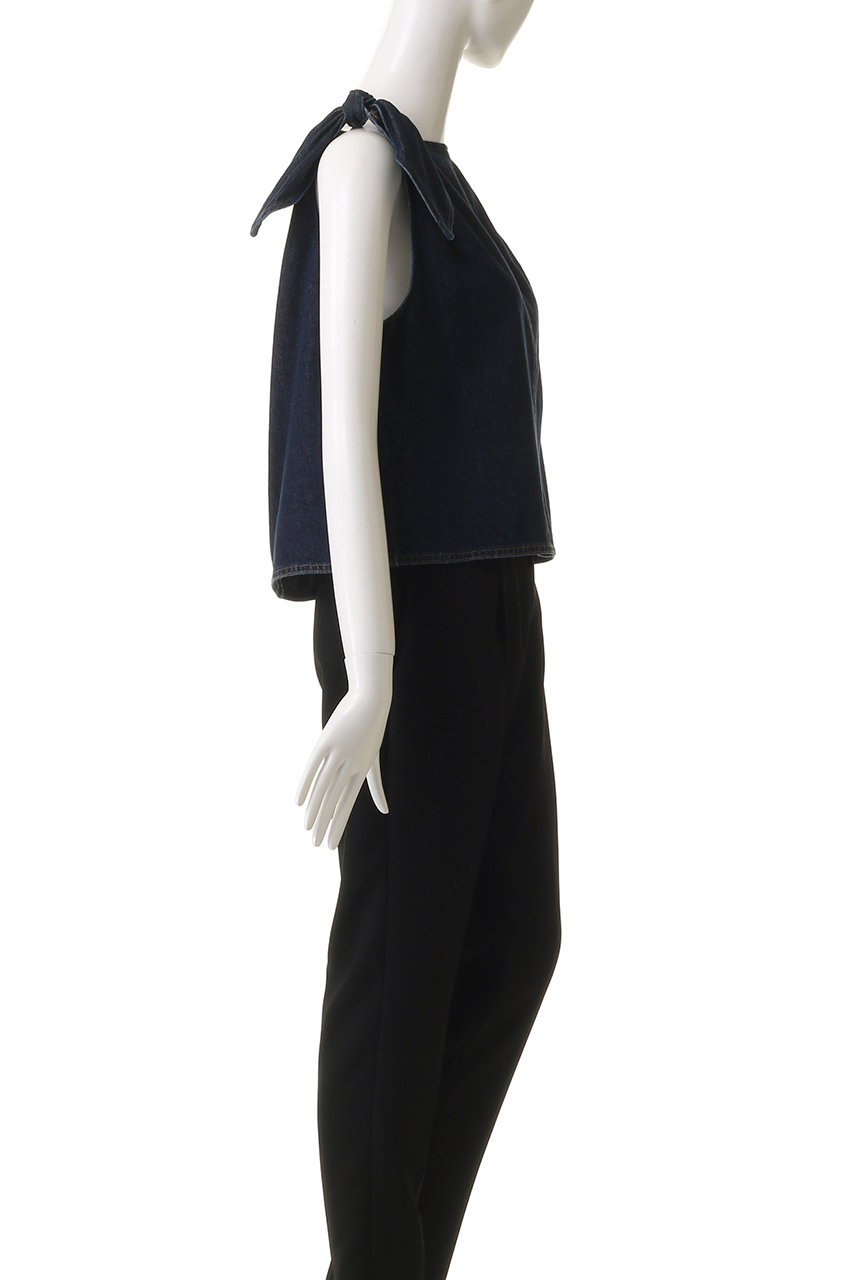 B49 LANVIN トップス 長袖 リボン 薄手 日本製 LANVIN en Bleu(ランバン オン ブルー)｜シアージョーゼット