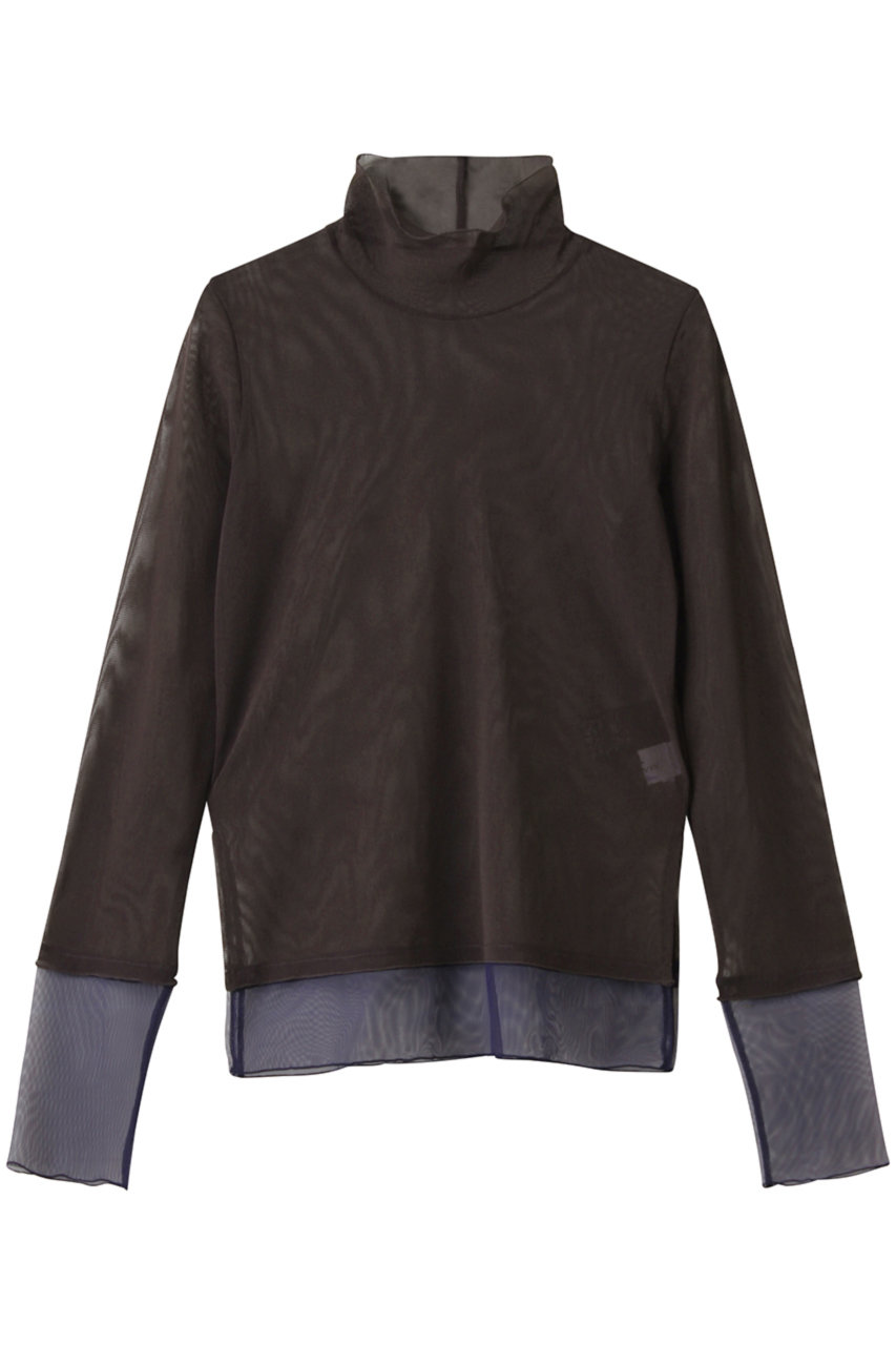 ランバン ブルーLANVIN　レディーストップス　チュールフーディブルゾン♡ ランバン ブルーLANVINレディーストップスチュールフーディ