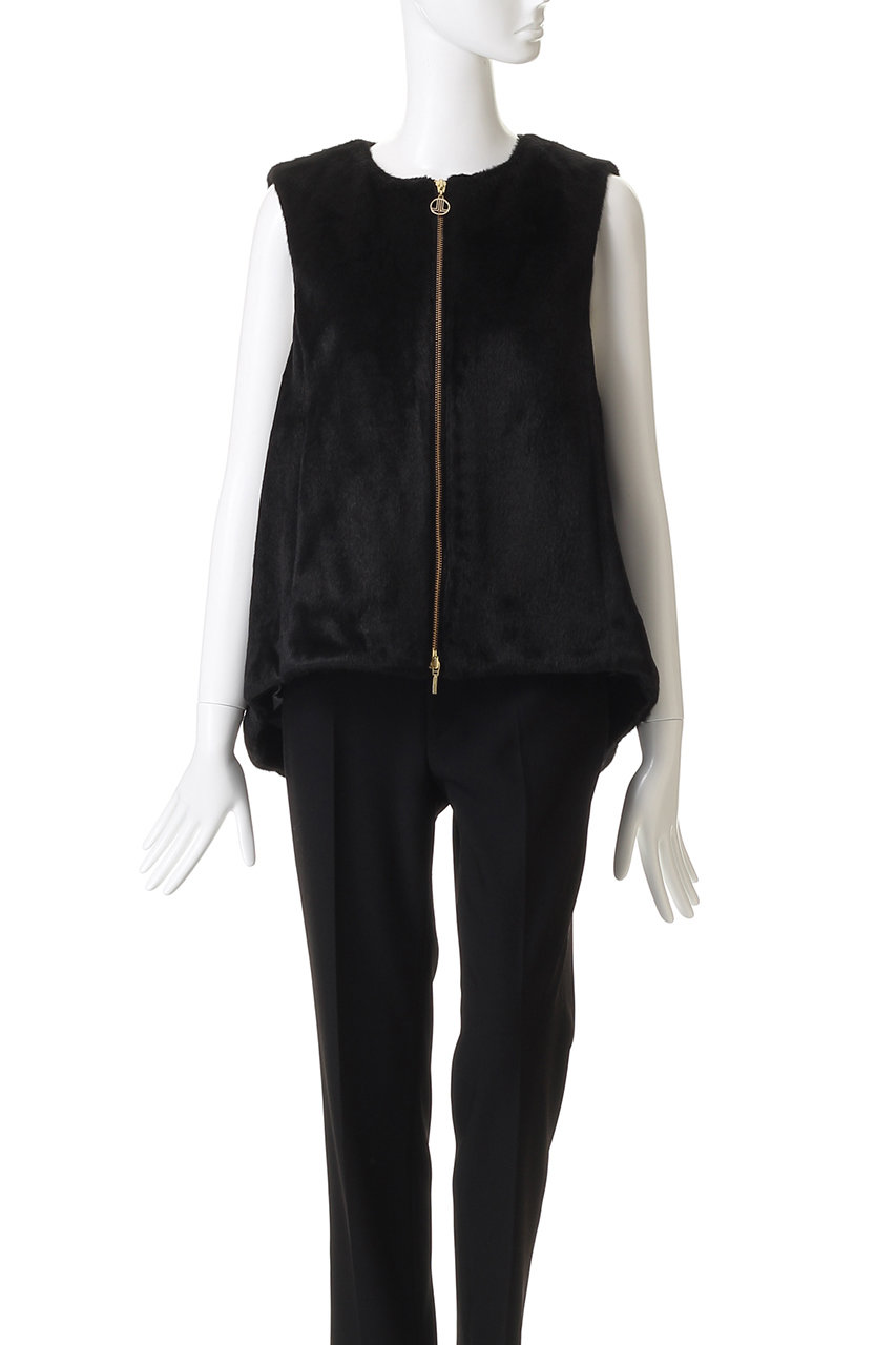 LANVIN en Bleu(ランバン オン ブルー)｜フェイクファーフレアベスト