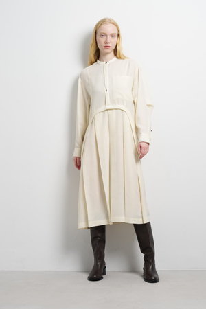 【LANVIN】抽象模様 半袖シャツワンピース item353050215401-1-2.jpg