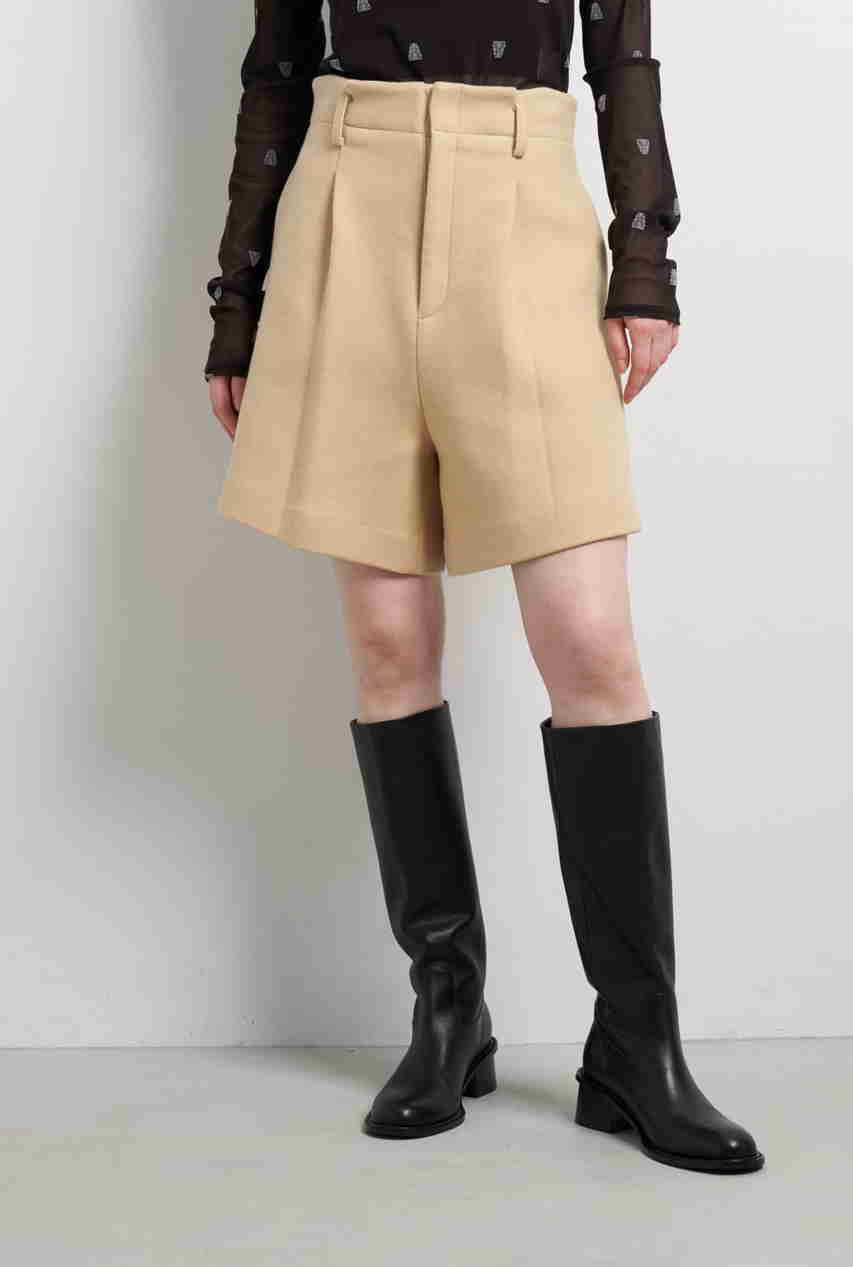 LANVIN en Bleu ツイードメルトン ショートパンツ (ベージュ, 36) ランバン オン ブルー ELLE SHOP LANVIN en Bleu ツイードメルトン ショートパンツ (ベージュ, 36) ランバン オン ブルー ELLE SHOP