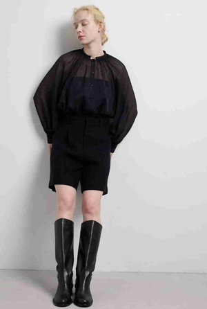 ランバン オン ブルー/LANVIN en Bleuのツイードメルトン　ショートパンツ(110600/110603)