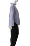 スタンドカラープルオーバーブラウス ランバン オン ブルー/LANVIN en Bleu