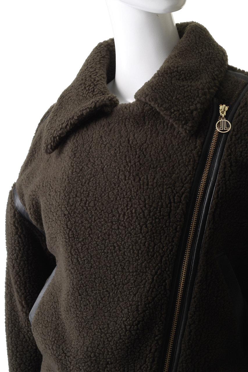 LANVIN en Bleu(ランバン オン ブルー)｜ボアライダースジャケット