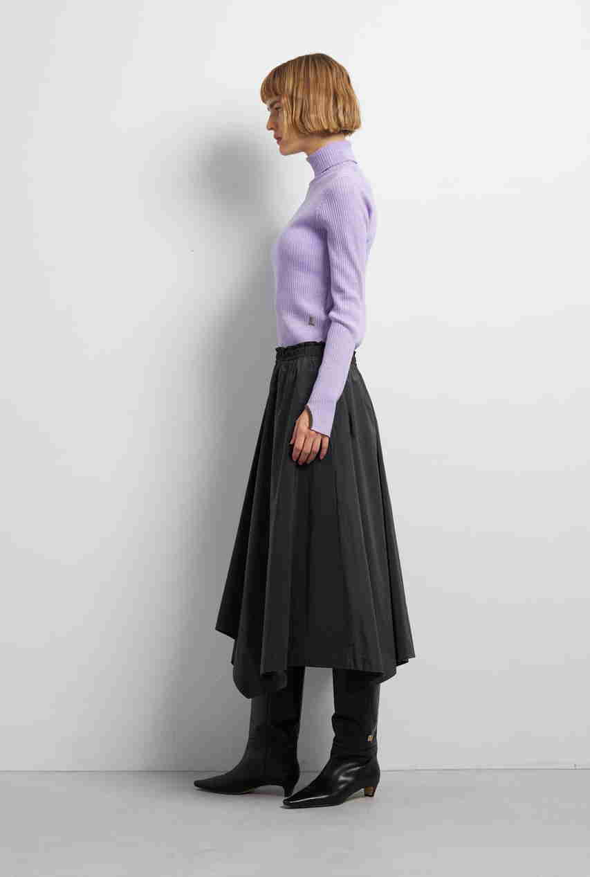 ランバンオンブルー　アシメトリースカート ランバン オン ブルー/LANVIN en Bleu】のアシンメトリーヘム