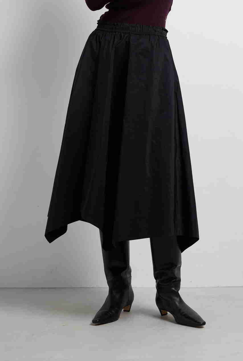 LANVIN en Bleu アシンメトリーヘムスカート (ブラック, 38) ランバン オン ブルー ELLE SHOP LANVIN en Bleu アシンメトリーヘムスカート (ブラック, 38) ランバン オン ブルー ELLE SHOP