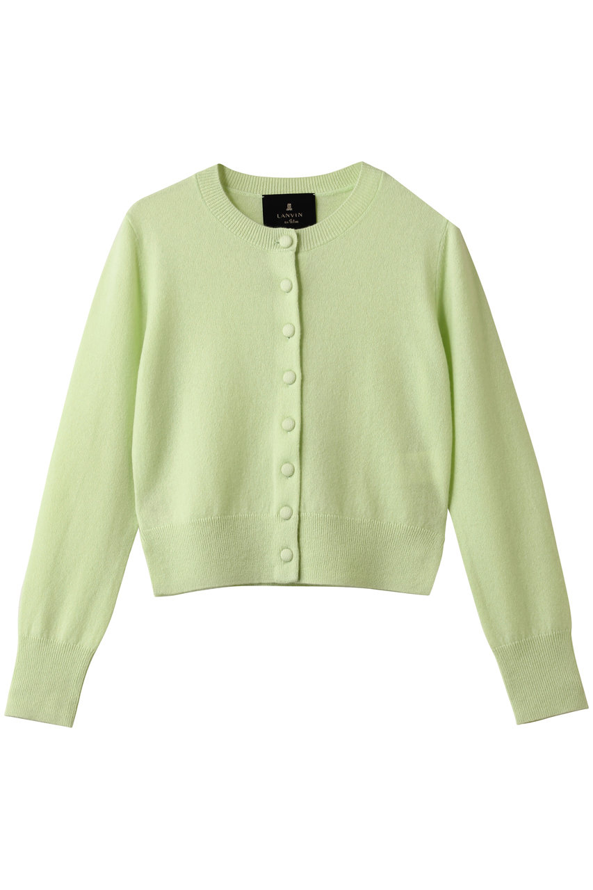 LANVIN en Bleu ピュアカシミヤメニーボタンカーディガン (ライトカーキ, 38) ランバン オン ブルー ELLE SHOP LANVIN en Bleu ピュアカシミヤメニーボタンカーディガン (ライトカーキ, 38) ランバン オン ブルー ELLE SHOP