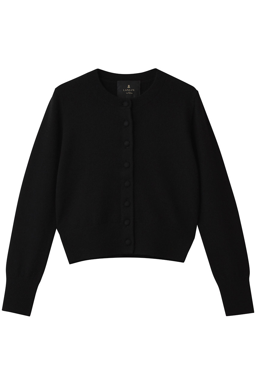 LANVIN en Bleu ピュアカシミヤメニーボタンカーディガン (ブラック, 38) ランバン オン ブルー ELLE SHOP LANVIN en Bleu ピュアカシミヤメニーボタンカーディガン (ブラック, 38) ランバン オン ブルー ELLE SHOP