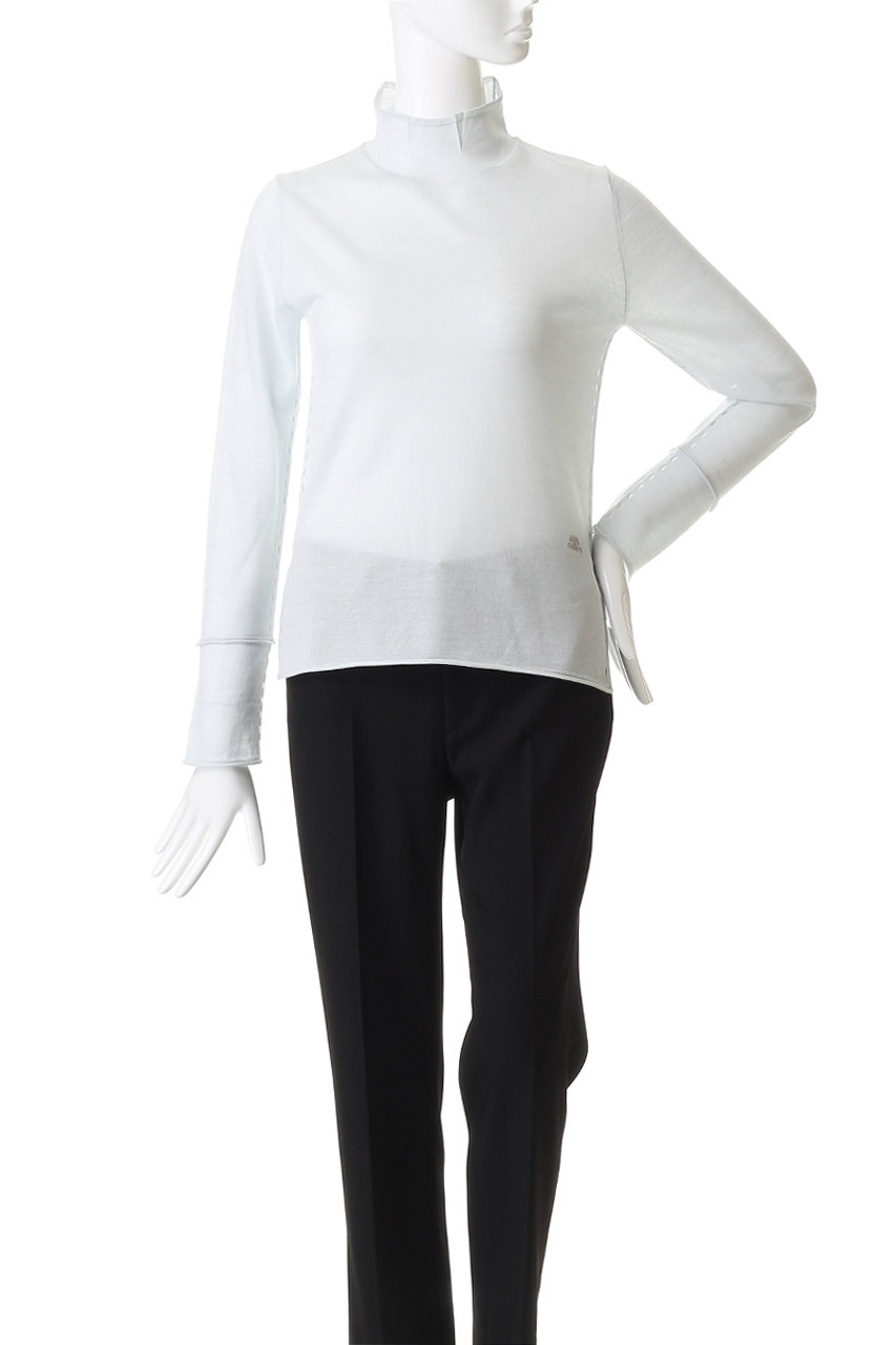 LANVIN en Bleu(ランバン オン ブルー)｜アイレットハイネックニット