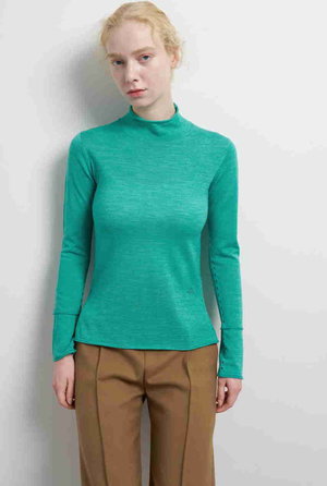 ランバン オン ブルー/LANVIN en Bleuのアイレットハイネックニット(110300/110301)