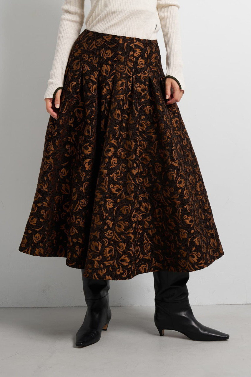 にゃん☆新品ランバンオンブルージャケットとフレアスカートのセット にゃん☆新品ランバンオンブルージャケットとフレアスカートの