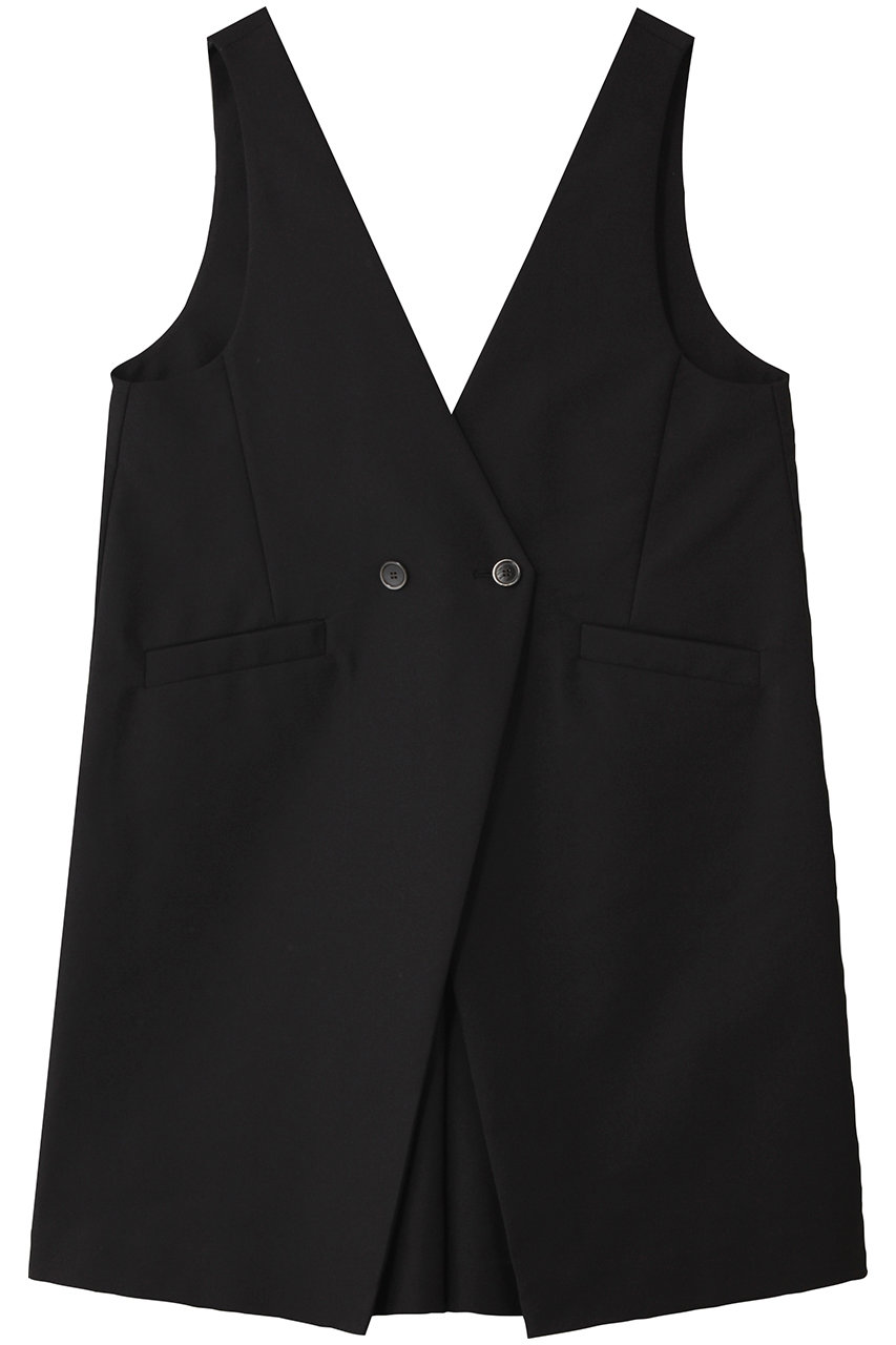 ランバンオンブルー　ブラックサロペット・オーバーオール ショートサロペットパンツ|LANVIN en Bleu | LANVIN en Bleu