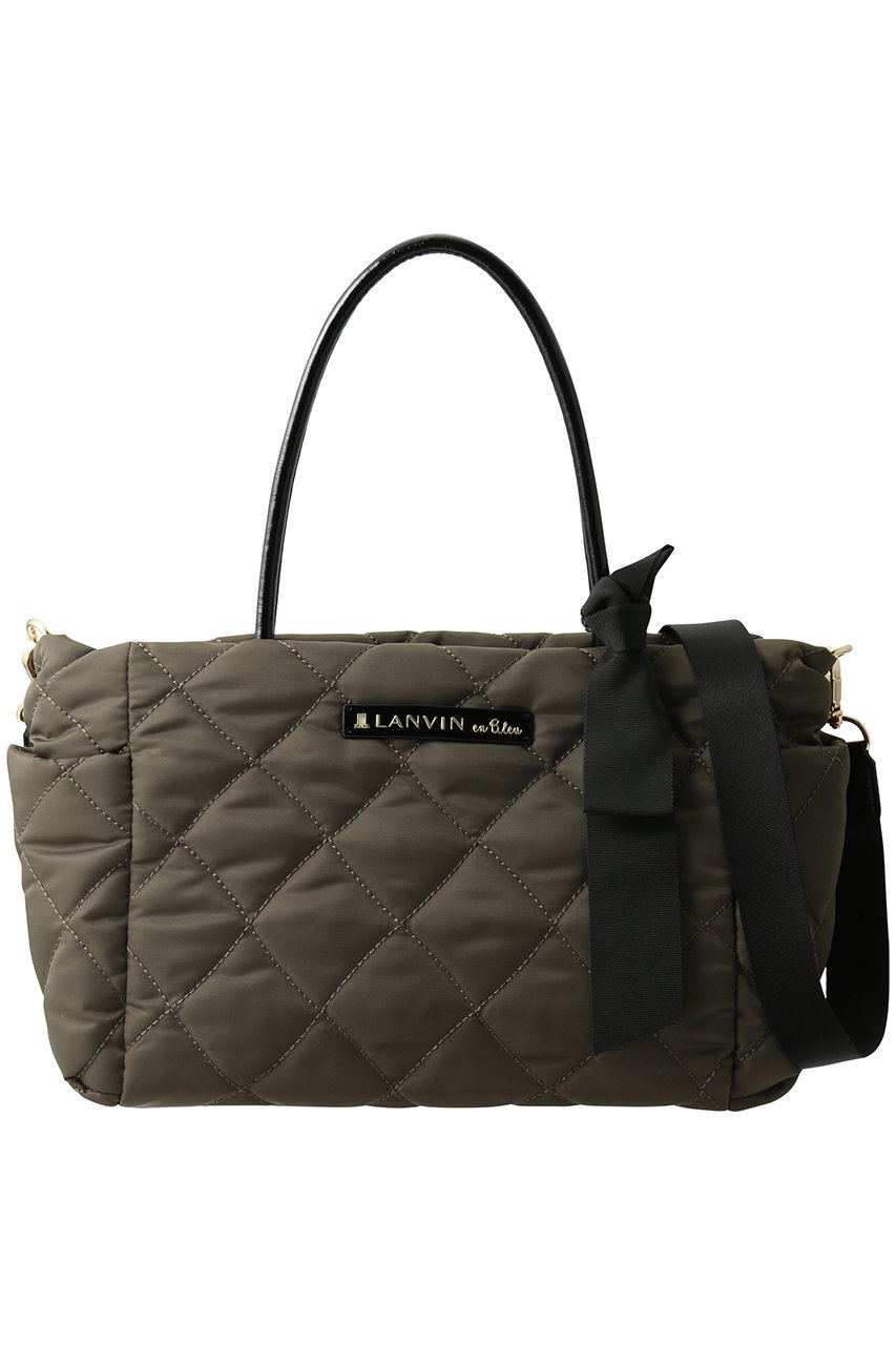 ランバン オン ブルー/LANVIN en Bleuのオルセー バデッドミニトート 484641(チャコールグレー/3599013)