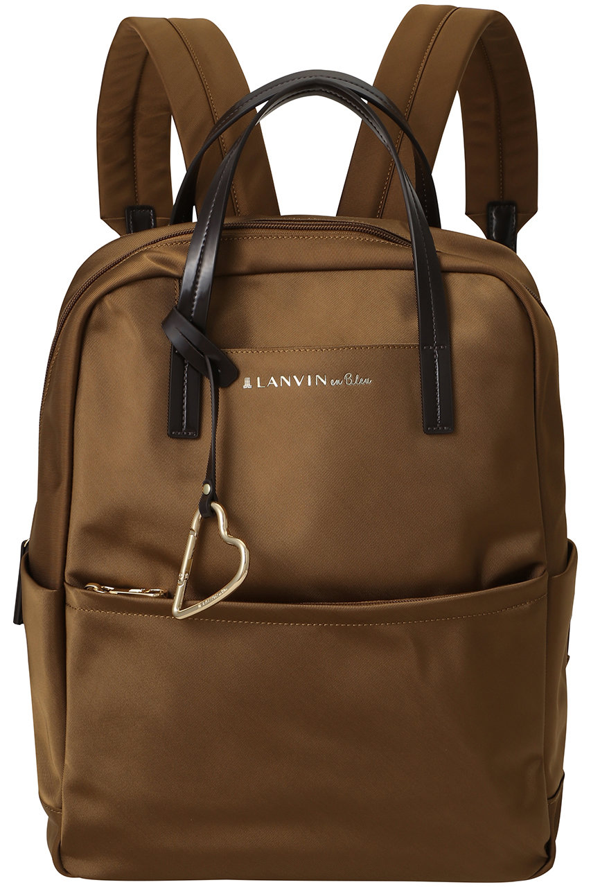 LANVIN en Bleu マルク ハートカラビナリュック 484214 (キャメル, F) ランバン オン ブルー ELLE SHOP