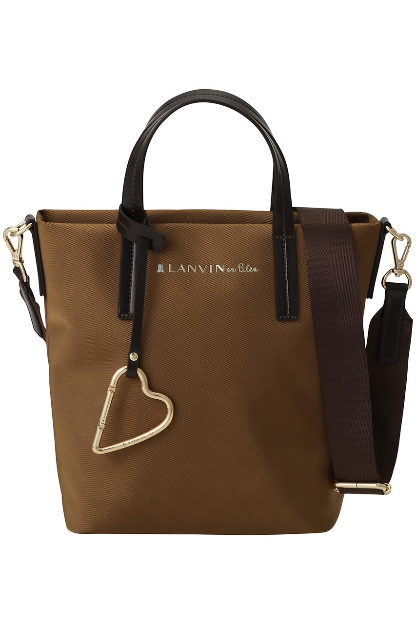 ランバン オン ブルー/LANVIN en Bleuのマルク ハートカラビナ小トート 484211(キャメル/3594016)