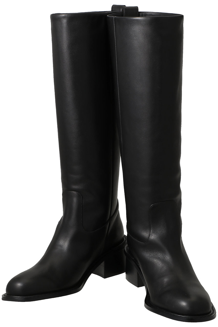 LANVIN en Bleu(ランバン オン ブルー)｜レザーロングブーツ/ブラウン