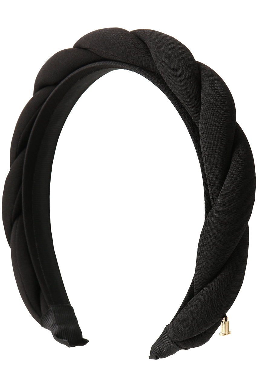 ランバン オン ブルー/LANVIN en Bleuのボリュームツイストカチューシャ(ブラック/3596042)