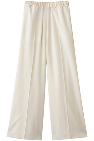 ランバン オン ブルー/LANVIN en Bleuの異素材ベルトゴムワイドパンツ(110600/110601)