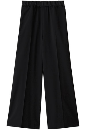 ランバン オン ブルー/LANVIN en Bleuの異素材ベルトゴムワイドパンツ(110600/110601)