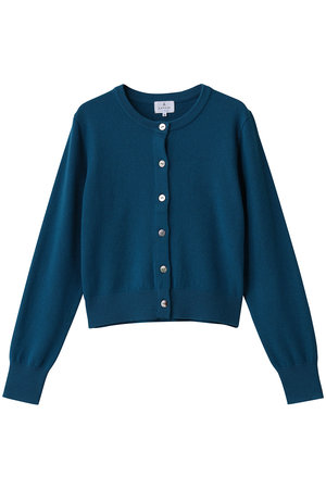 Prin　ビックカラーニットジャケット　カーディガン　ランバンオンブルー LANVIN en Bleu｜ランバン オン ブルーのカーディガン（ニット