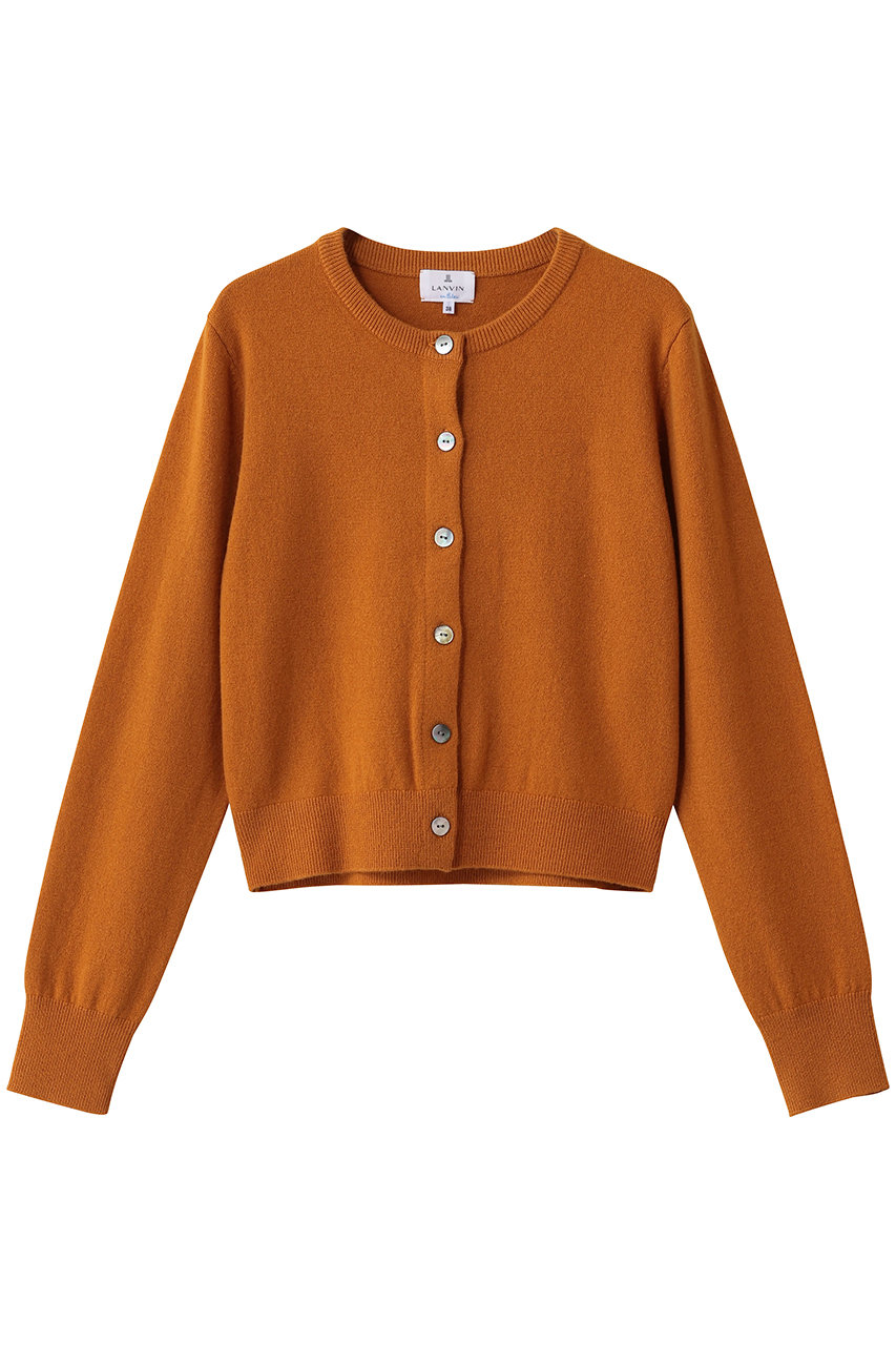 ランバン オン ブルー/LANVIN en Bleuのクルーネックニットカーディガン(オレンジ/3596811)