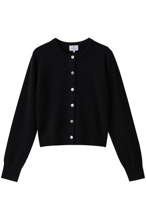 【新品タグ付】サイズ50／LANVIN en Blue Ｖネックカーディガン カラーポイントVネックカーディガン | LANVIN en Bleu (Women