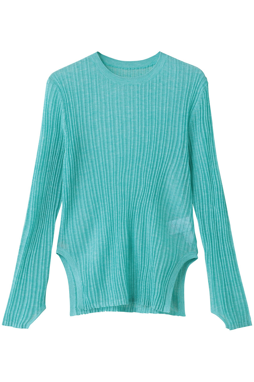 ランバン オン ブルー（LANVIN en Bleu）/メランジシアーランダムリブニット LANVIN en Bleu(ランバン オン ブルー)｜メランジシアーランダム