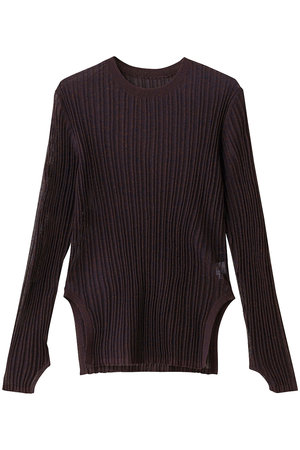 LANVIN en Bleu ニットワッチ　カシミヤ　ブラウン LANVIN en Bleu ニットワッチ カシミヤ ブラウン