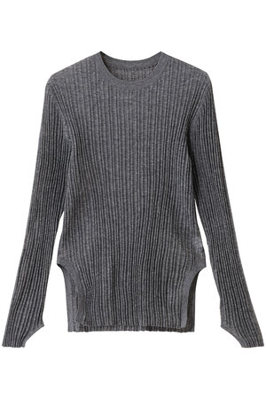 ランバンオンブルー　ニットケープコート　サイズ38　グレー LANVIN en Bleu｜ランバン オン ブルーのニット通販｜ELLE SHOP