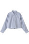 クロップドフレアシャツ ランバン オン ブルー/LANVIN en Bleu ブルー