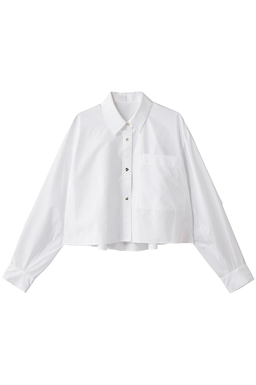 ランバン オン ブルー/LANVIN en Bleuのクロップドフレアシャツ(オフ/3504615)