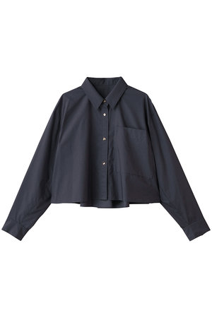ランバン オン ブルー/LANVIN en Bleuのクロップドフレアシャツ(110400/110403)