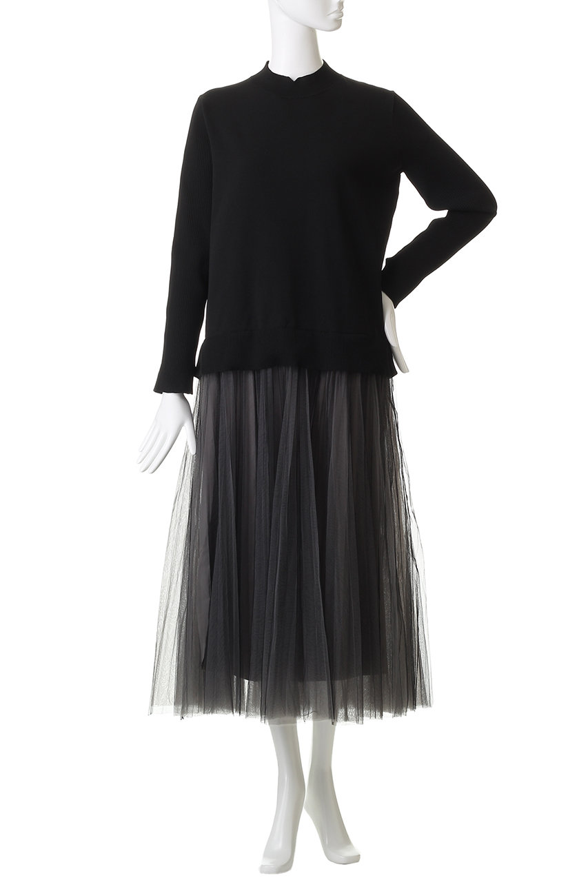 LANVIN en Bleu(ランバン オン ブルー)｜チュールプリーツコンビニット