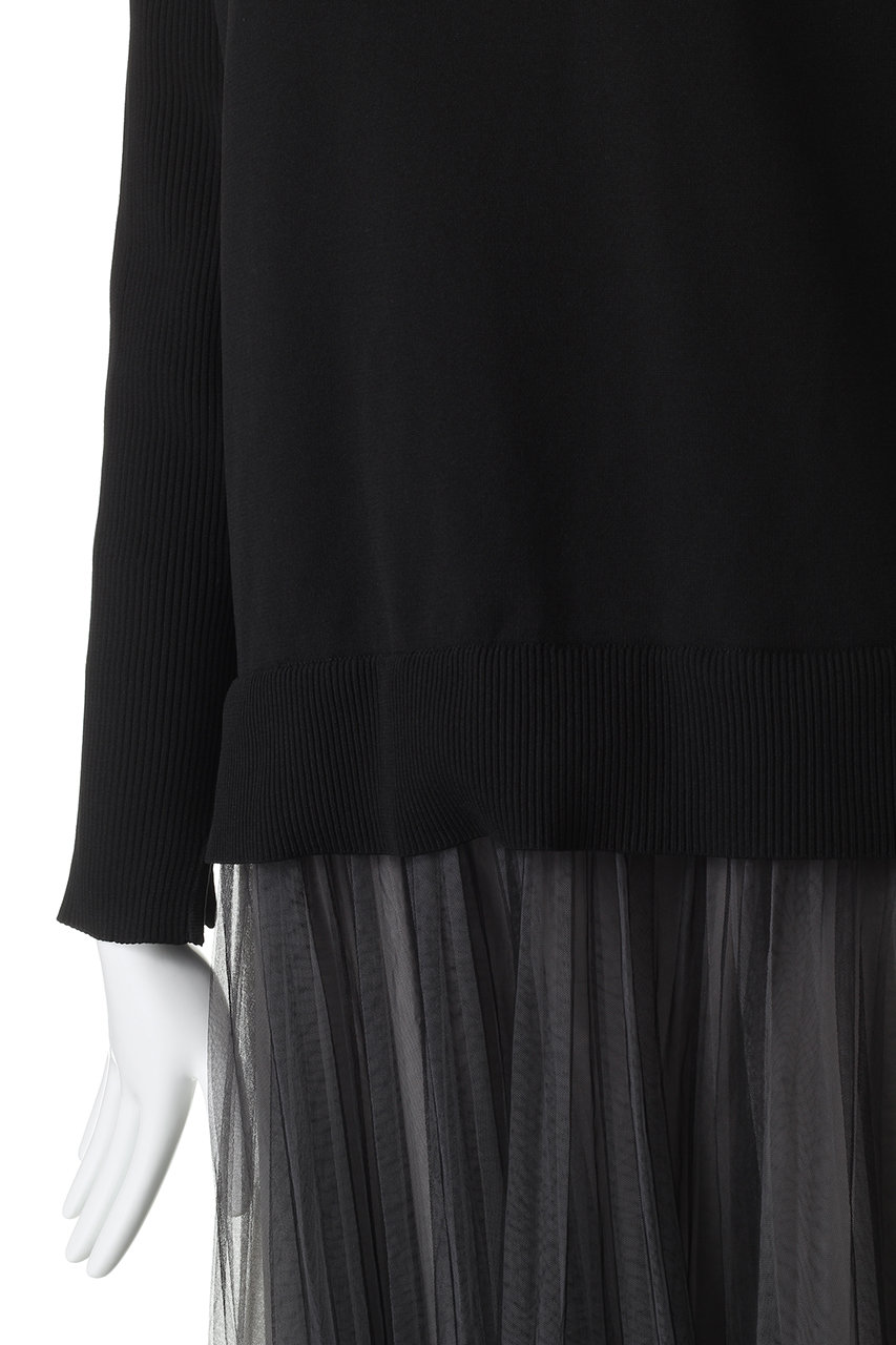 LANVIN en Bleu(ランバン オン ブルー)｜チュールプリーツコンビニット