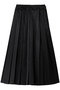 LIMONTA Eastサテンプリーツスカート ランバン オン ブルー/LANVIN en Bleu ブラック